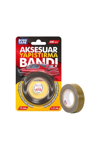 Boss Tape Araba Aksesuar Bandi, 1,5 Metre Uzunluk X 19 Mm Kalinlik