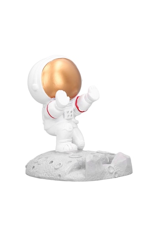 Cep Telefonu Tutucu Astronot Şekli Zarif Ve Güzel Çevre Koruma Tutucu Süs Altın Astronot İtme Ve Çekme 0.3 Çok Renkli