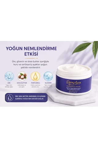 Dermaura Urealı Yoğun Nemlendirici Ayak Ve Topuk Bakım Kremi 100 Ml