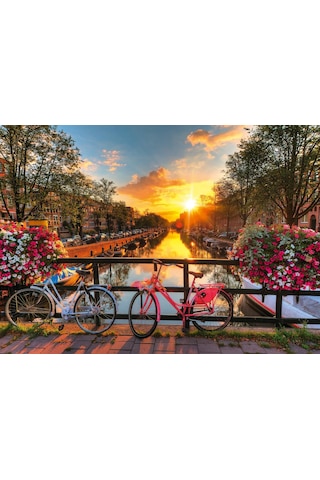 Ravensburger 1000 Parça Bicycles İn Amsterdam Puzzle