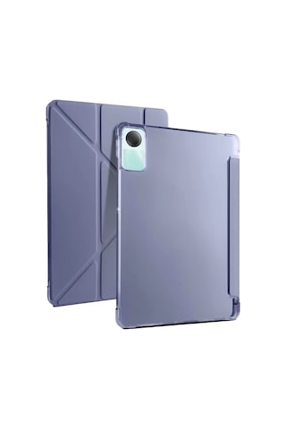Mey İthalat Redmi Pad Se 4g Kılıf Kalemlikli Mars Tablet Kılıfı - Lavender Arka Kapak