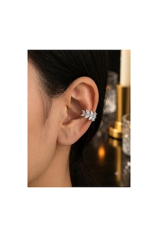 Dolunay Takı Gümüş Renk Ear Cuff Kıkırdak Piercing Genel Markalar Unisex Çok Renkli Standart - 86990000000001025 Ty-86990000000001025