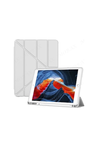 Apple Uyumlu iPad  8. Nesil 10.2 Kılıf Kalem Bölmeli Trifolding Case A2270 A2428 A2429 A2430 Kılıf