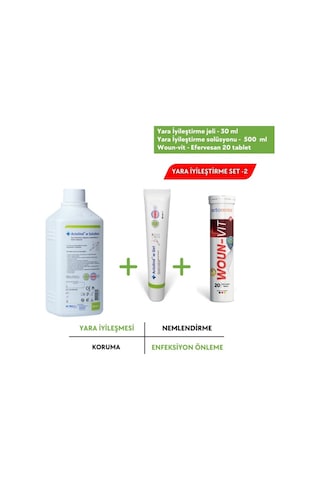 Acto Actolind Yara Jeli 30 ML + Yara Solüsyonu 500 ML + Woun-Vit 20 Efervesan Tablet