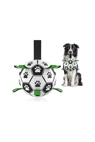 Geekyou Köpek Futbol Topu - Dayanıklı Pu, Etkileşimli Oyun, Suda Da Kullanılabilir, Çekme-oyun, İndirme Kolu Ve Pompa Dahil