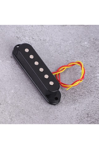 Hfambition St Elektro Gitar Telsiz Mikrofonu Manyetik - Titreşimden Elektrik Sinyali Dönüştürücü, Ses Netliği Ve Sabit Tutma Özelliği, Siyah