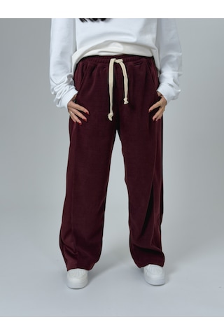 Cocopelli Oversize Bordo Kadın Baggy Eşofman Coc2531