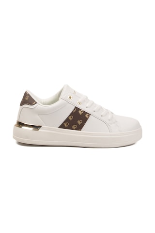 United Colors Of Benetton Beyaz Bağcıklı Kadın Sneaker Bnı-12132 G