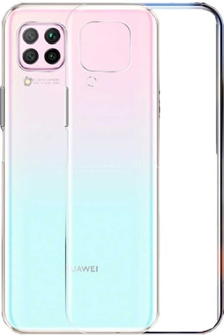 Huawei P40 Lite Kılıf Lüx Şeffaf Silikon Kılıf
