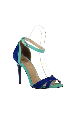 Fox Shoes Su Yeşili/Saks Kadın Topuklu Ayakkabı B922113802
