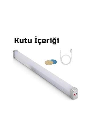 Usb Şarjlı 3 Modlu Mıknatıslı Otel-yurt-ev-kamp Feneri Led Şarjlı Işıldak 3-adet Renkli