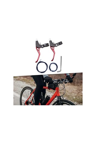 Suntek Bisiklet Fren Kolu Seti Dağ Bisikletleri Kırmızı