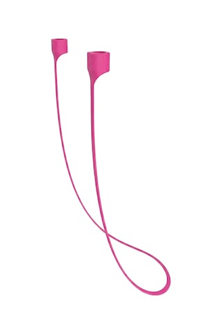 Caseonn Apple Airpods Uyumlu 5 Manyetik Boyun Askısı Kulaklık Tutucu İp Koyu Pembe