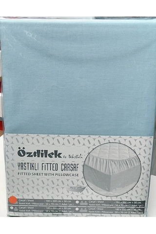 Özdilek Colourist Fitted Tek Kişilik Çarşaf Seti 100x200 -aqua Aqua