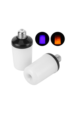 Lemestar E27 Tabanlı 99 Led Işık 2'li Paket - Yerçekimi Sensörlü Dinamik Ateş Efekti, Sarı+mavi Işık, Bar&ev Dekorasyonu 85-265v Diğer