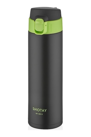 Shotay St-8014 450ml Siyah Çelik Termos Siyah
