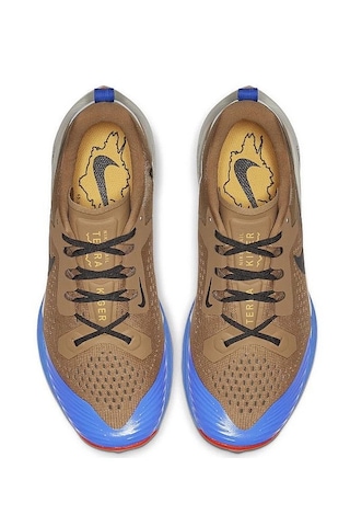 Nike Air Zoom Terra Kiger 5 Erkek Spor Ayakkabı Açık Kahve - Beyaz Kahverengi - Mavi