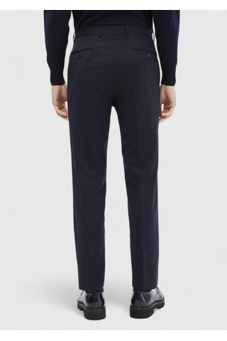 Ramsey Lacivert Modern Fit Klasik %100 Yün Pantolon lacivert navy Blue