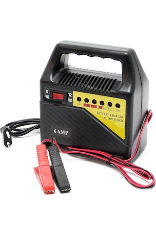 Pogod 6 Volt 12 Volt 6 Amper Ledli Göstergeli Akü Şarj Cihazı Taş