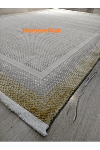 Yamalı Home Quka Halı Bodrum 7007 Sarı Gri %100 Akrilik160x230