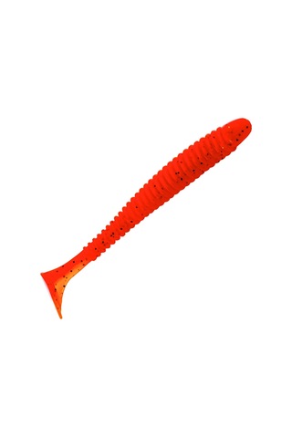 Silikon Kurt Yem - 4,2g 105mm - Turna/levrek Silikonu - 10 Adet - Turuncu/sarı