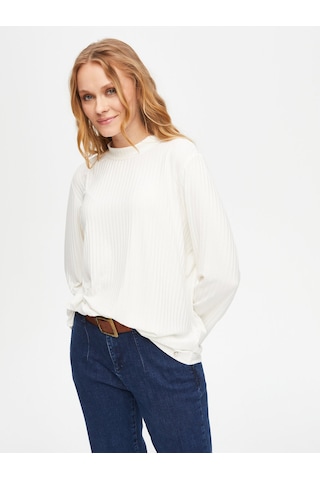 Relax Dik Yaka Kaşkorse Sweatshirt 69756 U6975673 Ekru