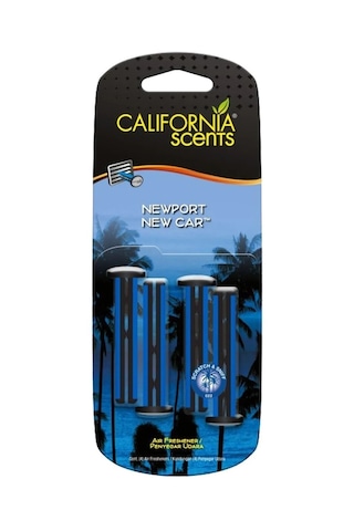 California Scents® Vent Stick "Newport New Car" Kalorifer Geçme Koku 4'lü Set