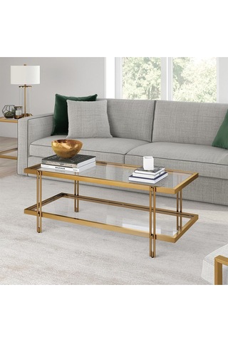 Dolores Gold Metal Orta Sehpa 120 60