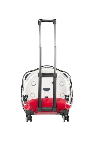 Pawbloom Voyage Şeffaf Tekerlekli Lüks Evcil Hayvan Taşıma Çantası