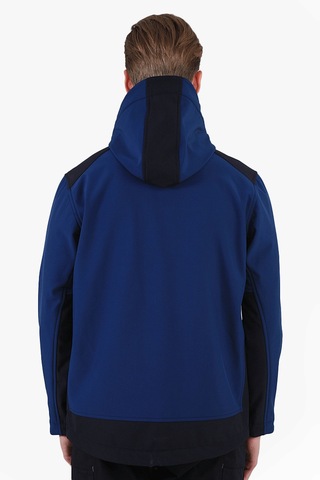 Dalgıç Kapüşonlu Softshell Mont İndigo-lacivert