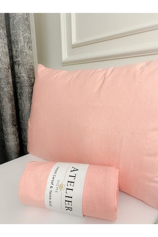 Çift Kişilik 160x200 Somon Ranforce Lastikli Fitted Çarşaf Takımı