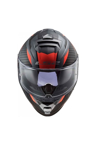 Ls2 Storm 2 Racer Mat Tıtanıum-Turuncu Full Face Motosiklet Kaskı