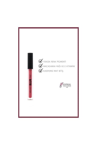 Note Cosmetics Velvet Blur Tint Kadife Bitişli Nemlendirici Mat Ruj - 02 Rose Dusk - Pembe