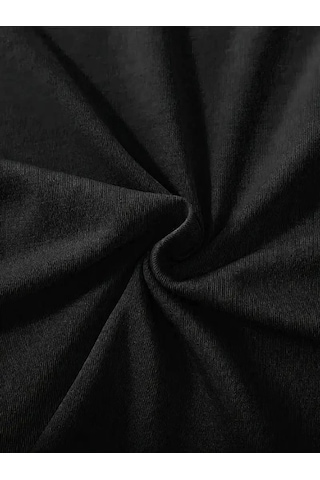 Freedom Storee Kadın Tişört Fiyonk Baskılı Bisiklet Yaka Yazlık Kısa Kol Oversize T-shirt - Siyah Çok Renkli