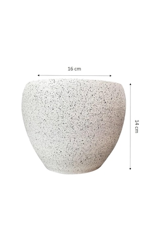 Bitki Tasarımı Ev Dekorasyon Granit Toprak Saksı Saksılık Salon Çiçeklik - 15 Cm Sku: Smg8690010017703