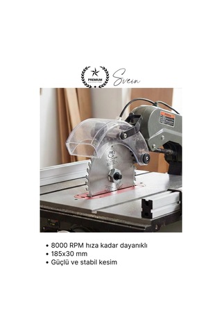 Testere 185 Mm 40 Diş Ahşap Kesim Daire Testere Diski Mdf Ve Sunta İçin Profesyonel Hassas 40t