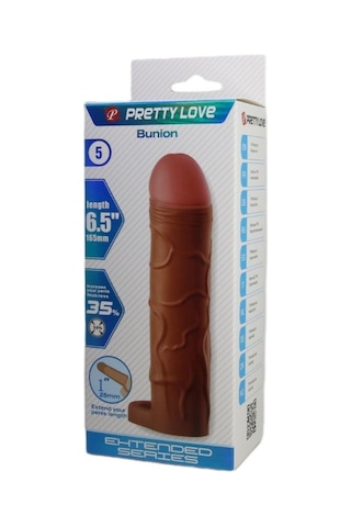 Red Fox Censan Bunion Gerçek Hissiyatlı Uzatıcı Penis Kılıfı Brown