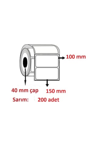 Özsaraç Etiket Pp Opak 100 x 150 200'Lü Özsaraç Etiket Pp Opak 100 x 150 200'Lü