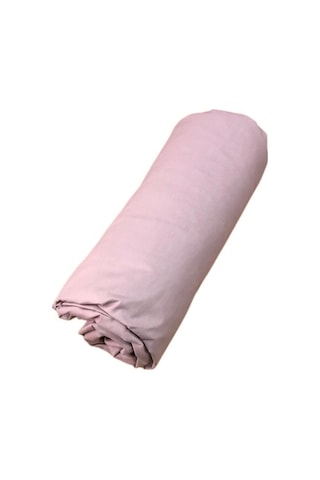 Clasy Battal Çift Kişilik %100 Pamuk Lastikli Çarşaf + 2 Adet Yastık Kılıfı 180 X 200 Gül Kurusu