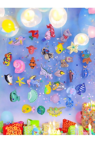 Taş Boyama Çocuk Etkinliği, 30 Parça Sevimli Hayvanlar Seti, 9 Re