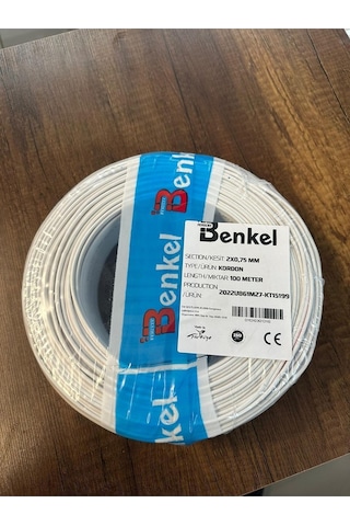Benkel Beyaz Kordon 100 Metre