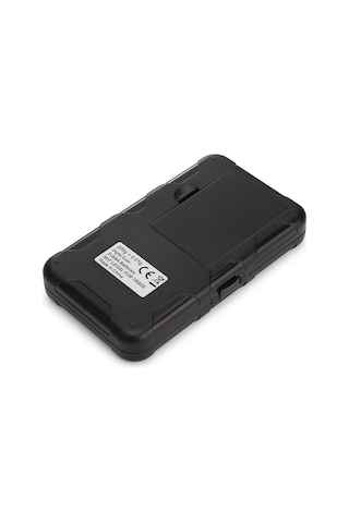 Yifomall Yüksek Hassasiyetli Mini Dijital Terazi - 200g/0.01g - Gümüş, Mücevher, Toz İlaç Tartımı - Turuncu Arka Işık - Pil Dahil Değil Siyah