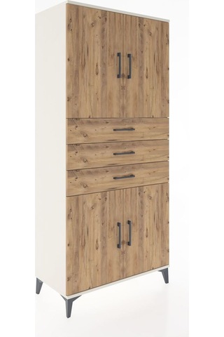 Hyperion Dolap 3 Raflı 3 Çekmeceli 4 Kapaklı 88x44x195 Aytaşı... Aytaşı
