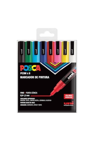 Set Pc 3m Basic - 8 Keçeli Kalem A-1
