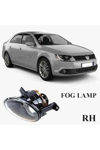 Jetta 2011-2014 Model Arası Uyumlu Sağ Yolcu Tarafı Ön Sis Farı Lambası