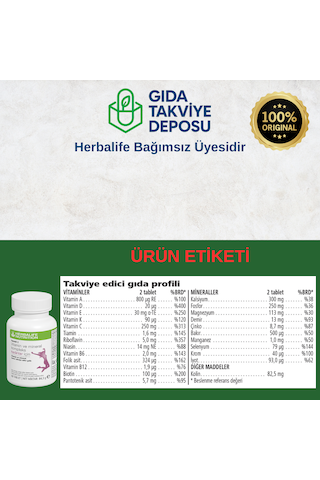 Herbalife2 Vitamin Ve Mineral Kompleks Kadınlar İçin 60 Tablet