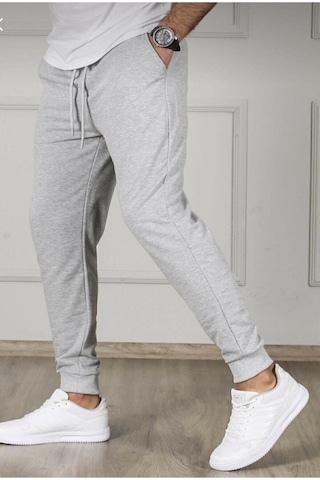 Blackjack Giyim Blackjackgiyim Erkek Gri Slim Fit Jogger Eşofman Altı gri