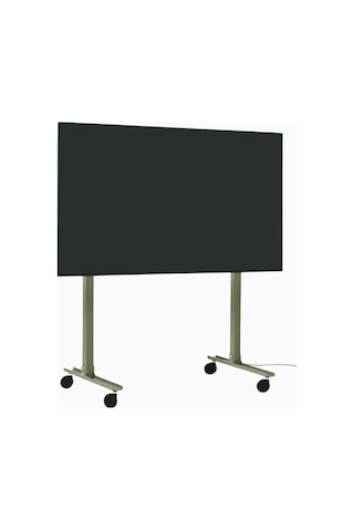 Fitueyes Straight Rollin Tv Standı 40 70", Tekerlekli & Mobil, Şık Siyah Tasarım Tv Ünitesi Yeşil