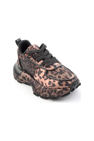 Bambi Leopar Siyah Kadın Sneaker K01235003387