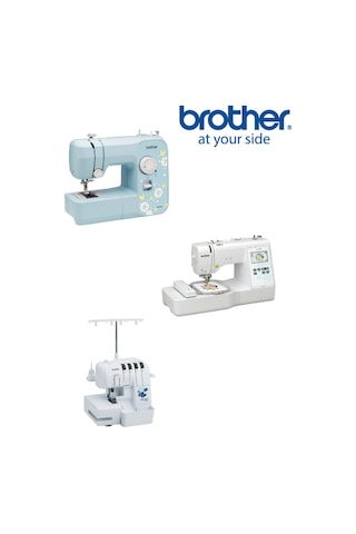 Brother JK17B - Innov-is M330E - 2504D 4 Dikiş Nakış Ve Overlock Makinesi 3'lü Set